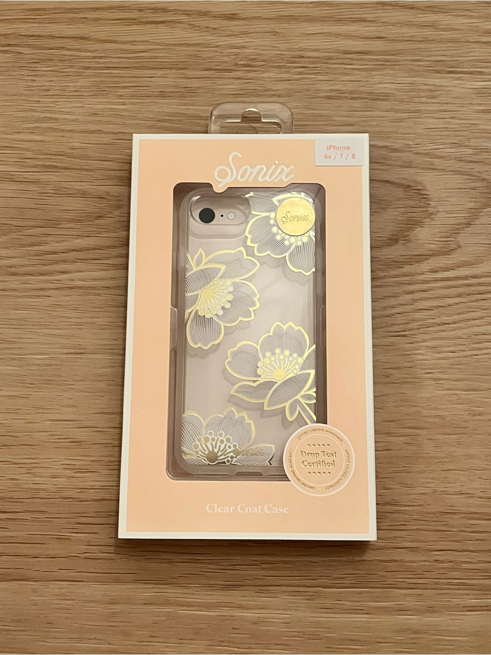 Sonix Clear Coat iPhone Case with Gold Floral Accent